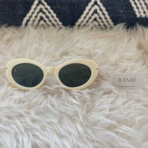 Banbé "The Rocha" Cream Sunglasses